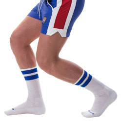 Barcode Berlin Chaussettes Gym Socks Blanc-Bleu